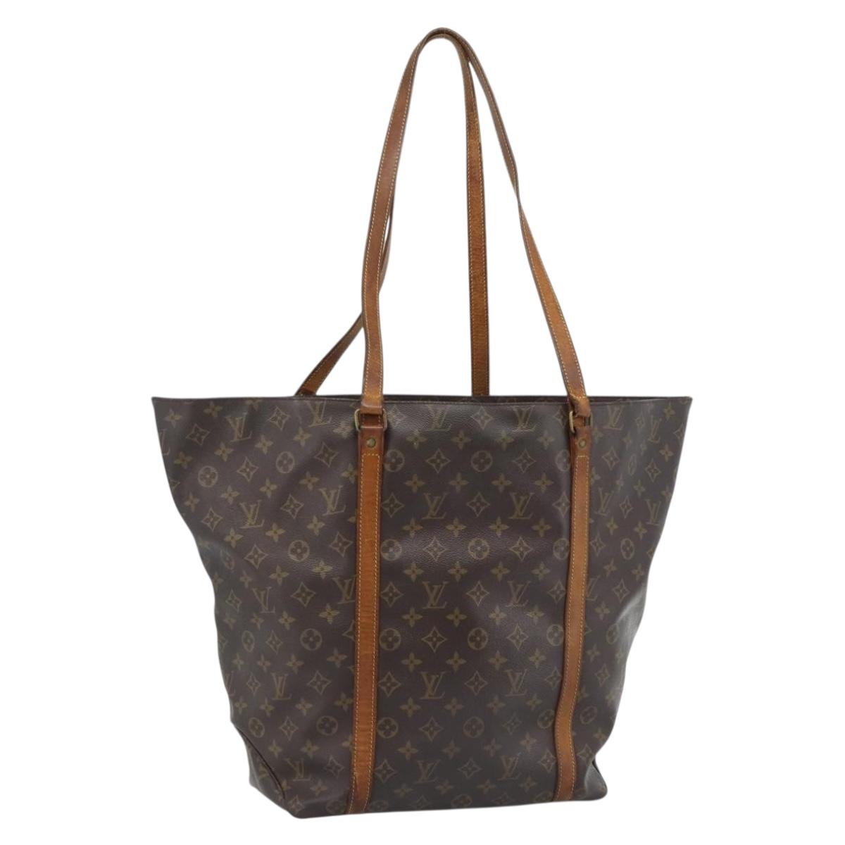 LOUIS VUITTON Monogram Sac Shopping GM Tote Bag M51110 LV Auth 185043