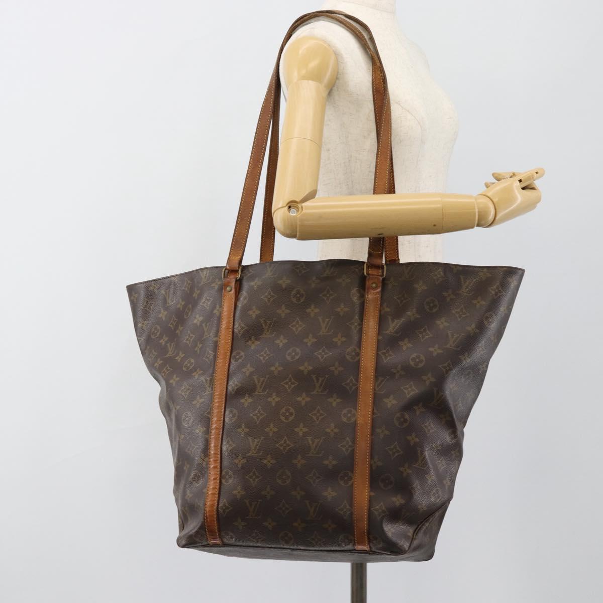 LOUIS VUITTON Monogram Sac Shopping GM Tote Bag M51110 LV Auth 185043