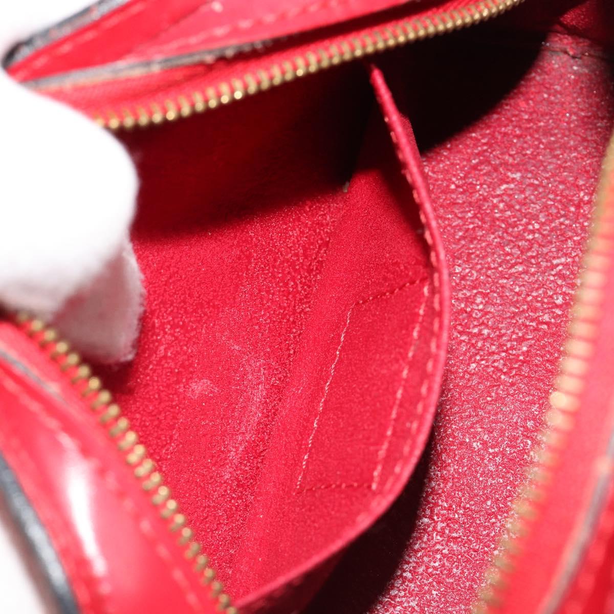 LOUIS VUITTON Epi Dauphine PM Pouch Castilian Red M48447 LV Auth 185045