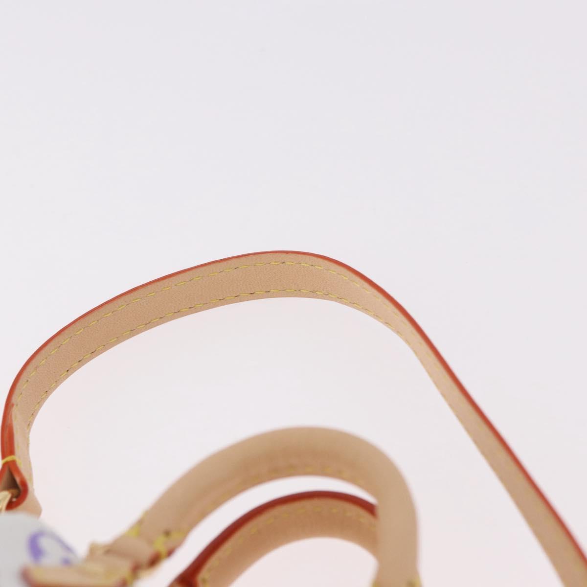 LOUIS VUITTON Multicolor Micro Speedy Bag Charm White M03729 LV Auth 185046SM