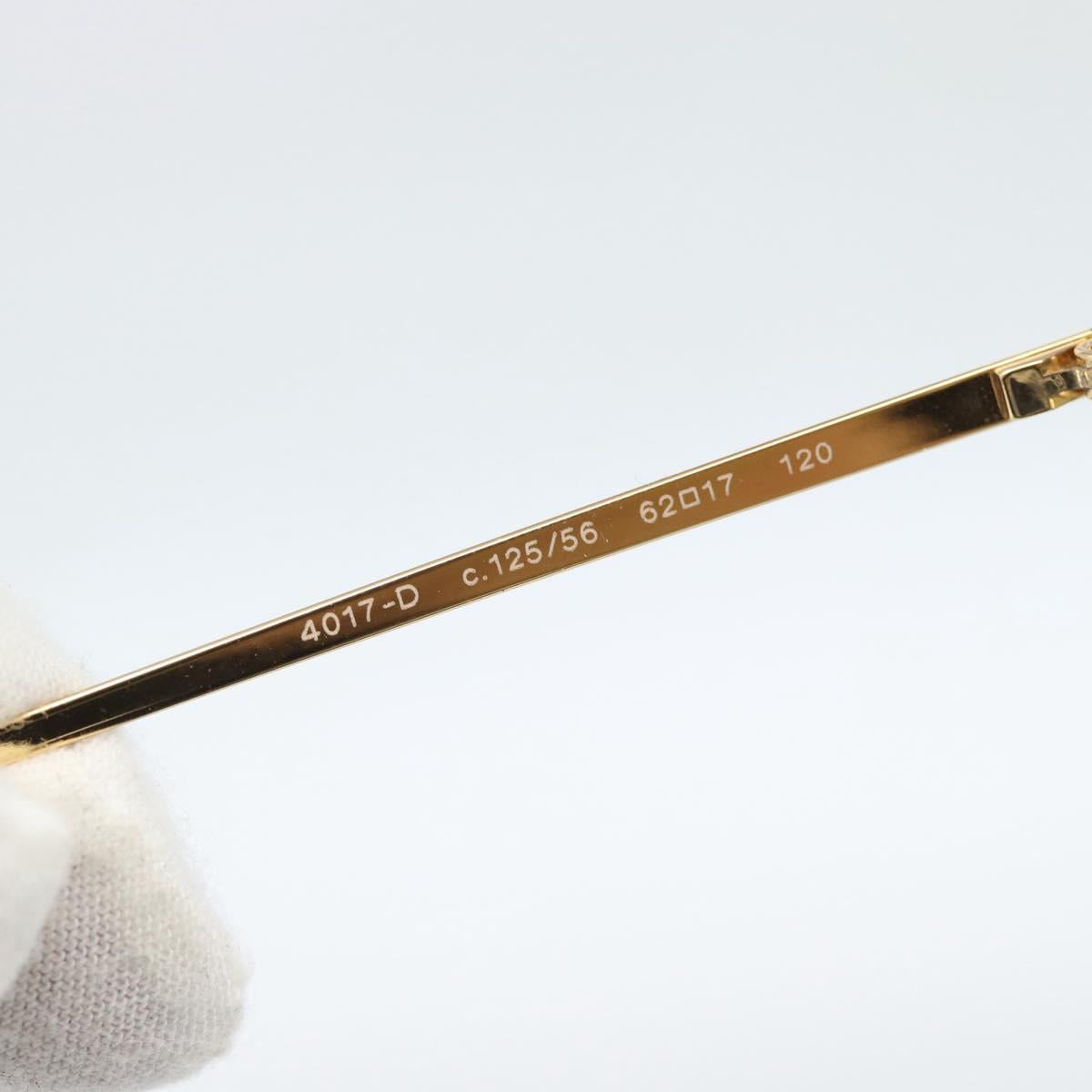CHANEL COCO Mark Sunglasses metal Gold Tone CC Auth 185047V