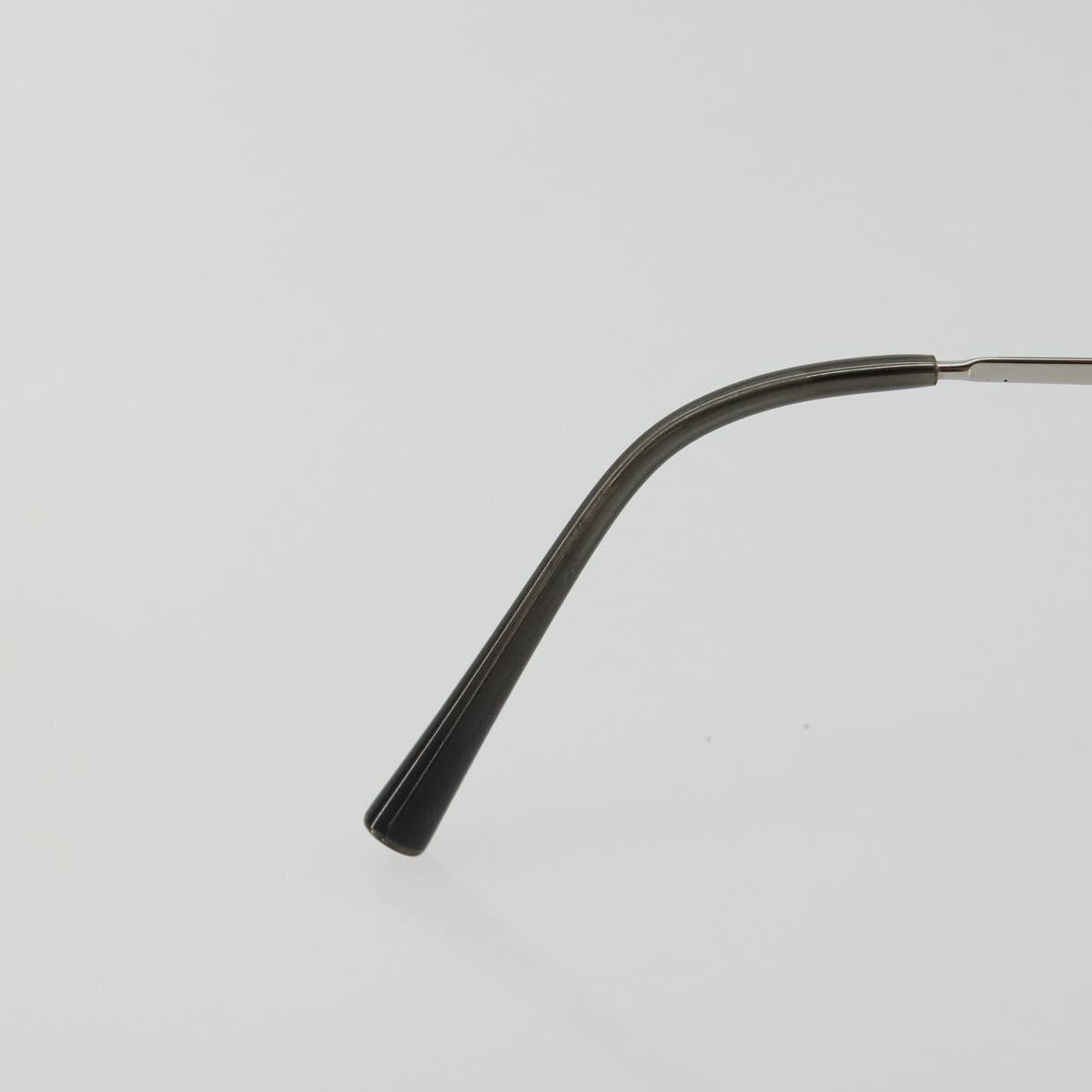 CHANEL COCO Mark Sunglasses metal Silver CC Auth 185048V