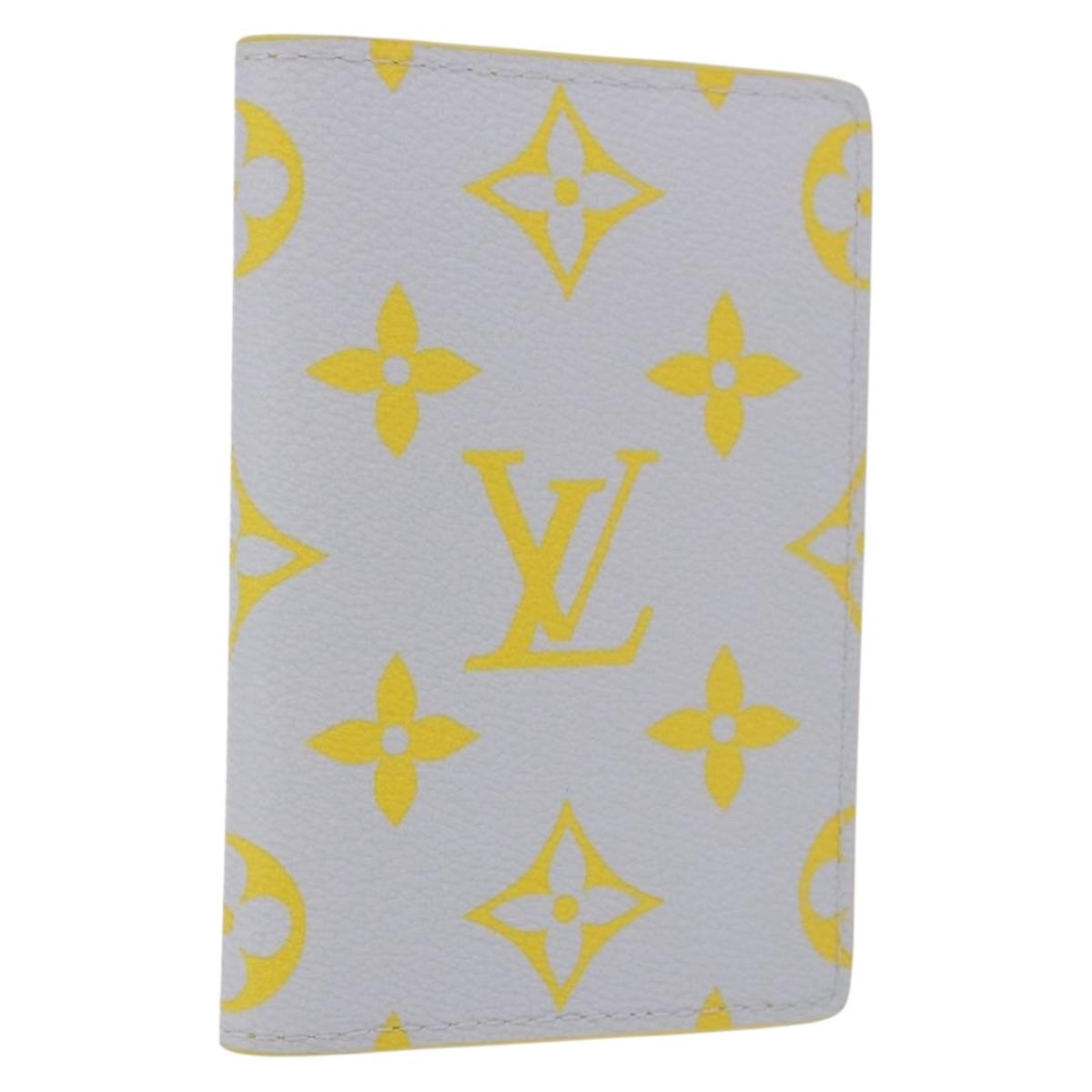 LOUIS VUITTON Reverse Organizer Dupoch Card Case Yellow M14769 LV Auth 185049SAM