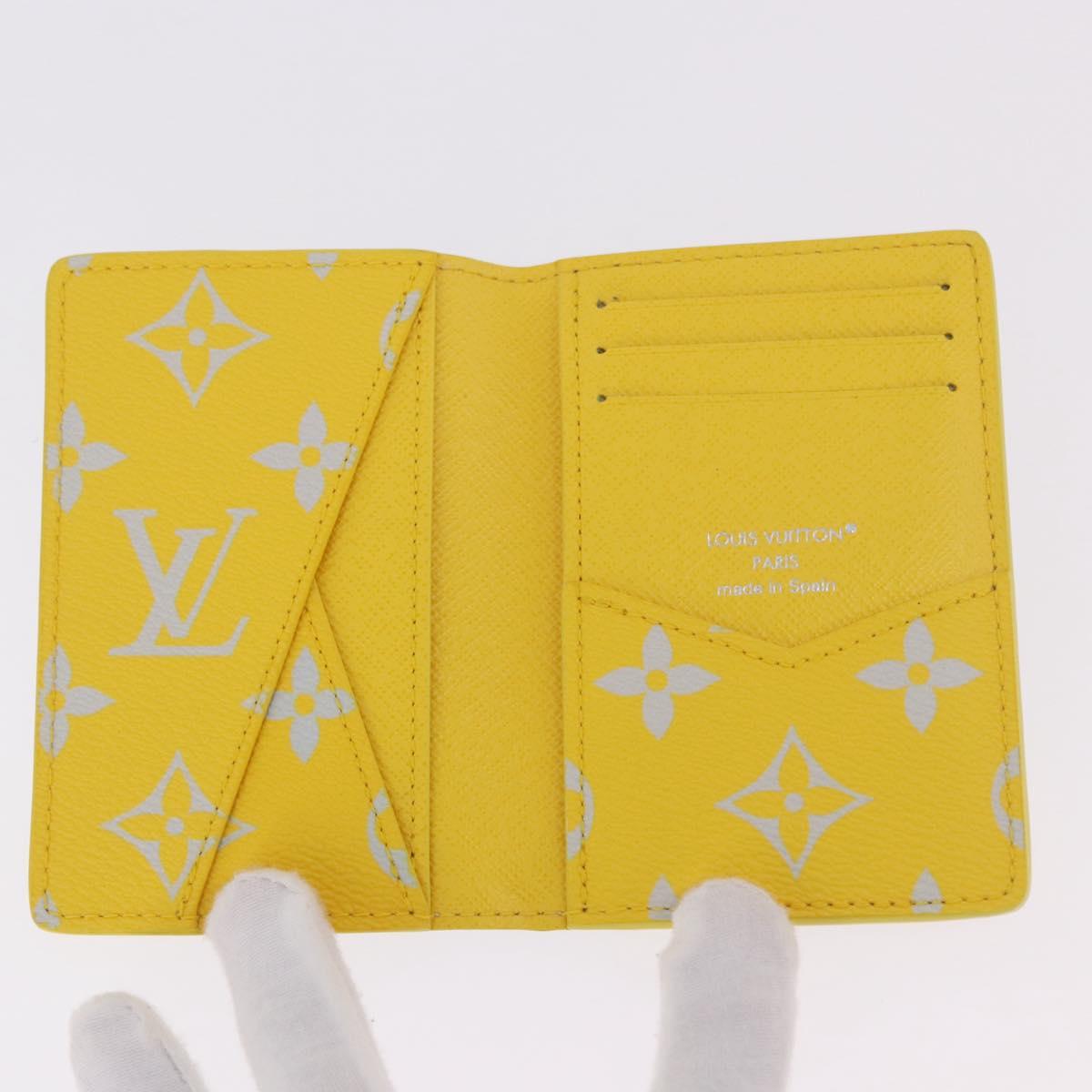 LOUIS VUITTON Reverse Organizer Dupoch Card Case Yellow M14769 LV Auth 185049SAM