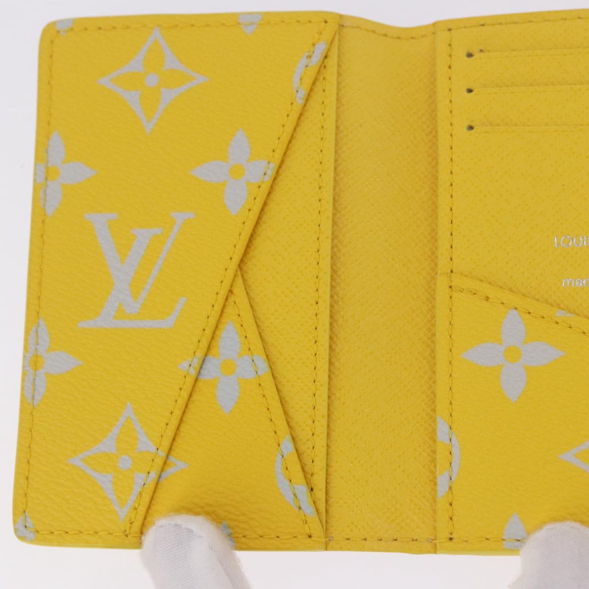 LOUIS VUITTON Reverse Organizer Dupoch Card Case Yellow M14769 LV Auth 185049SAM