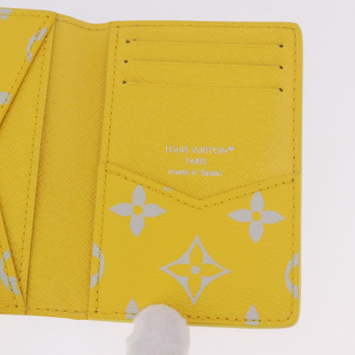 LOUIS VUITTON Reverse Organizer Dupoch Card Case Yellow M14769 LV Auth 185049SAM