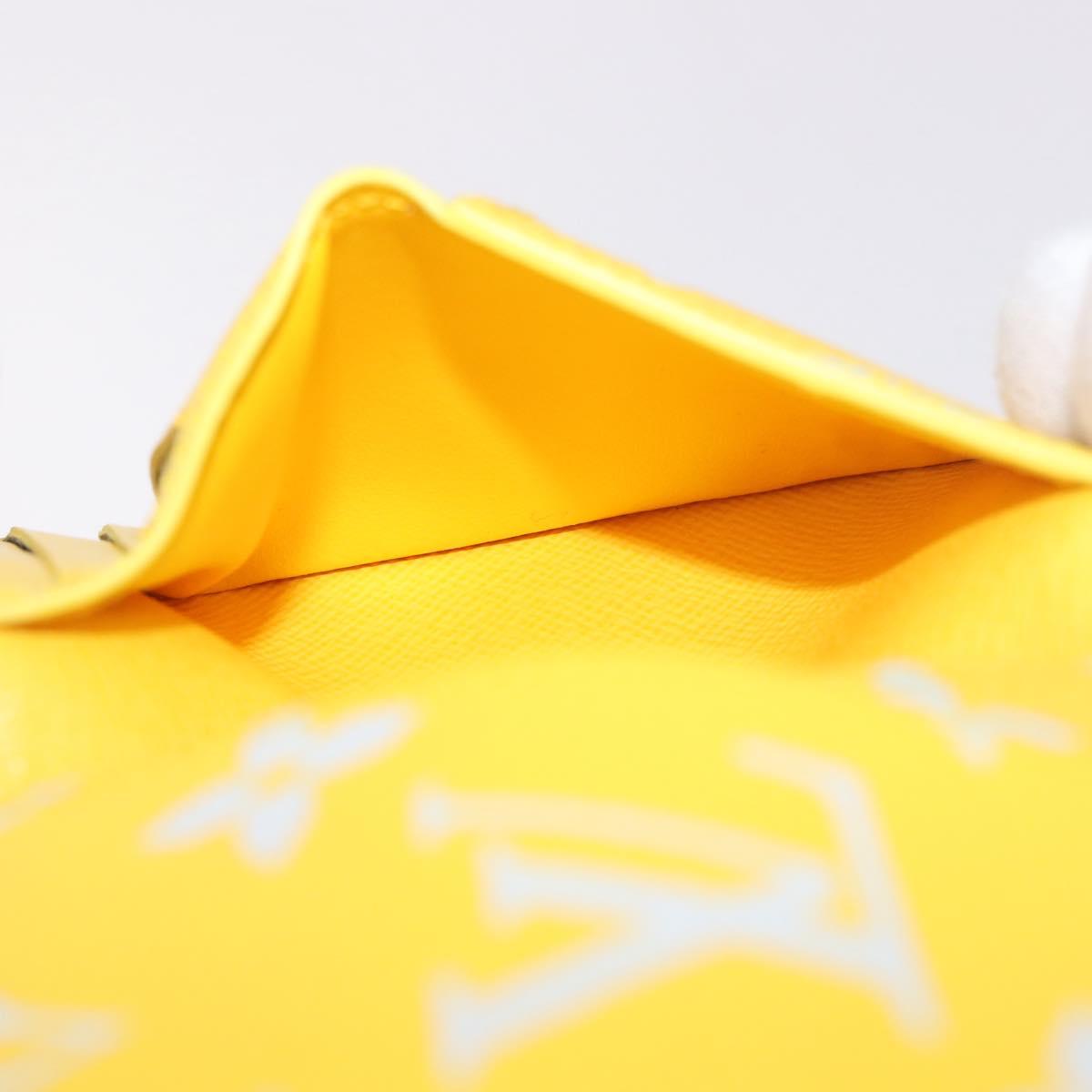 LOUIS VUITTON Reverse Organizer Dupoch Card Case Yellow M14769 LV Auth 185049SAM
