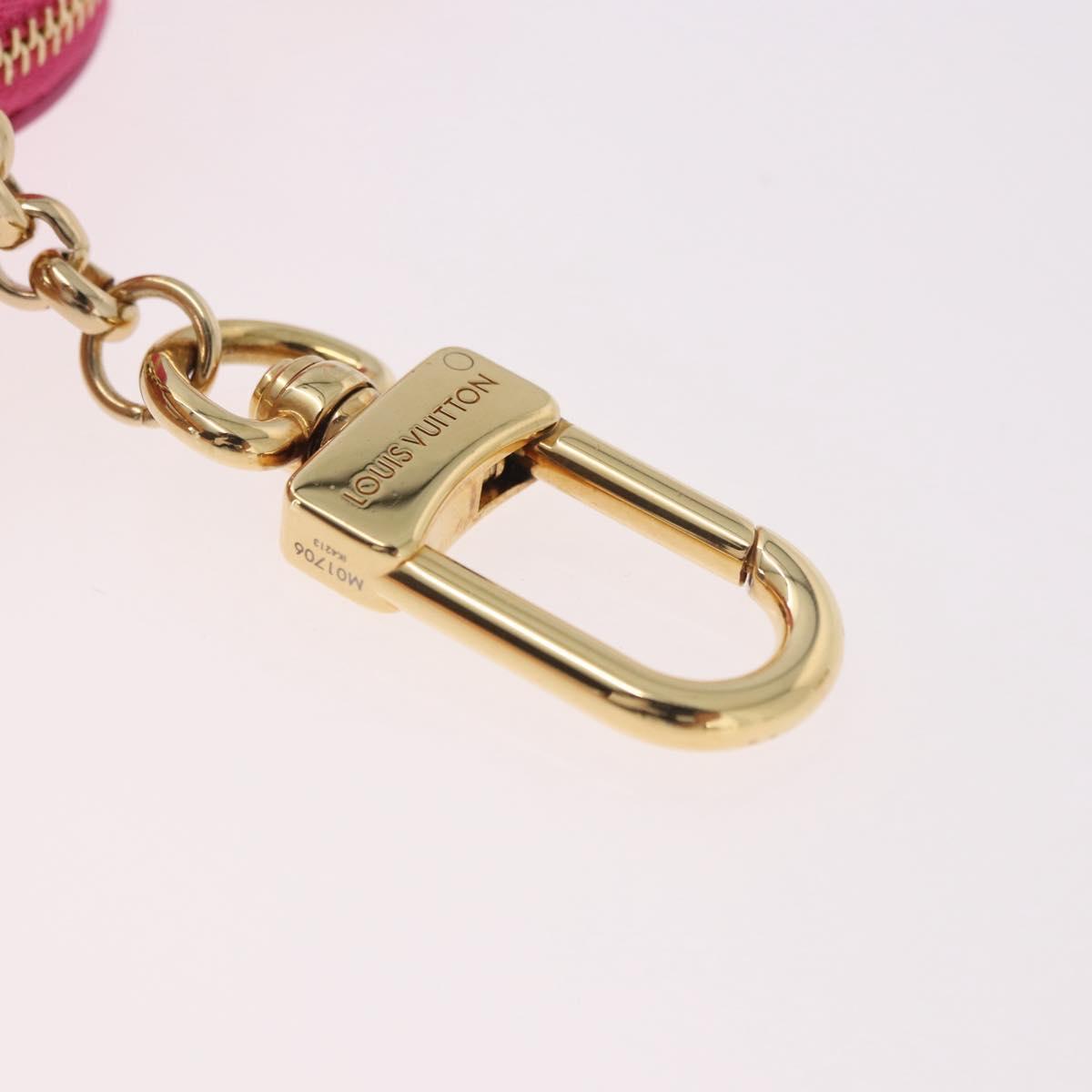 LOUIS VUITTON Monogram Vernis Micro Alma Bag Charm Pink M01706 LV Auth 185054SAM