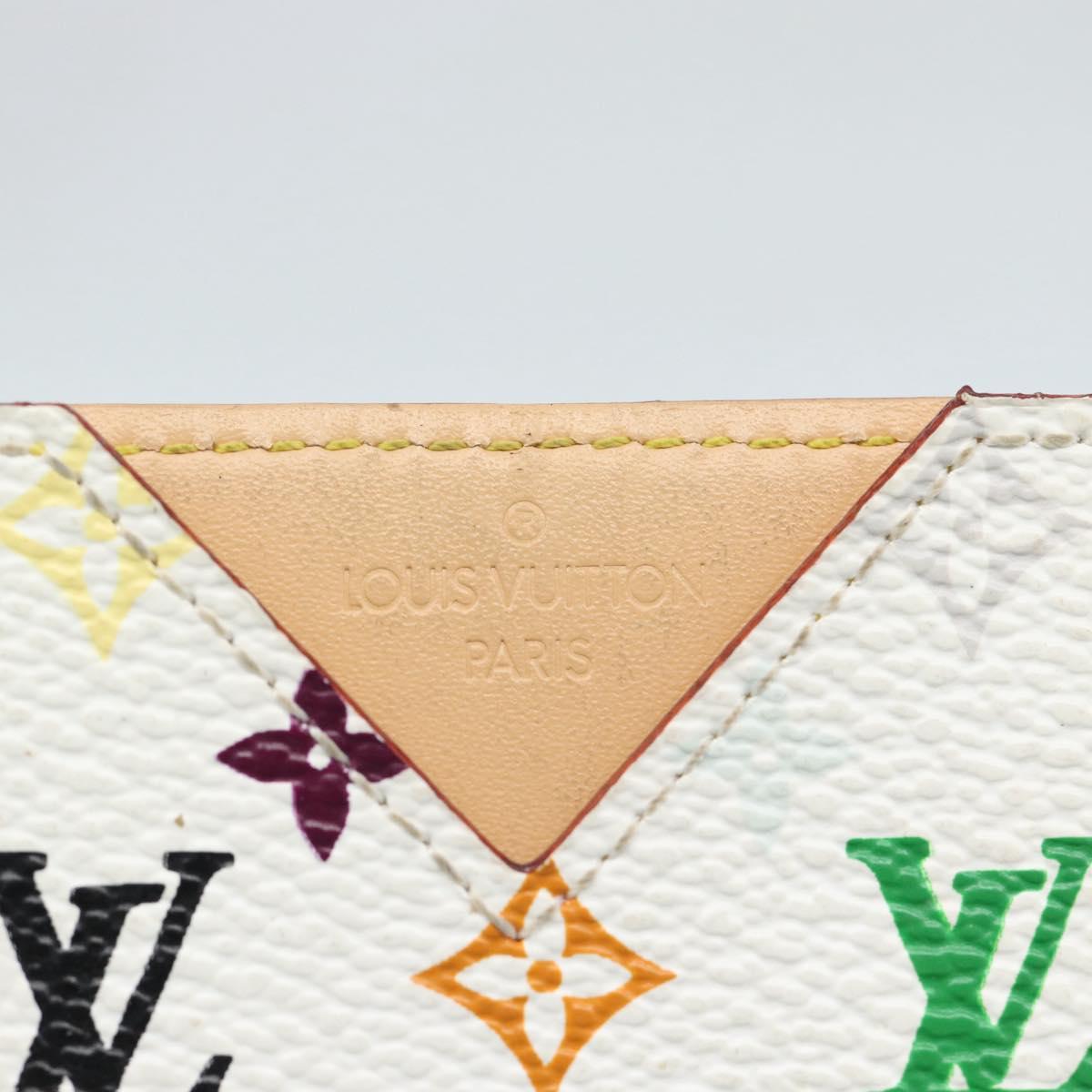 LOUIS VUITTON Monogram Multicolor Etui Hand Mirror White M92651 LV Auth 185055