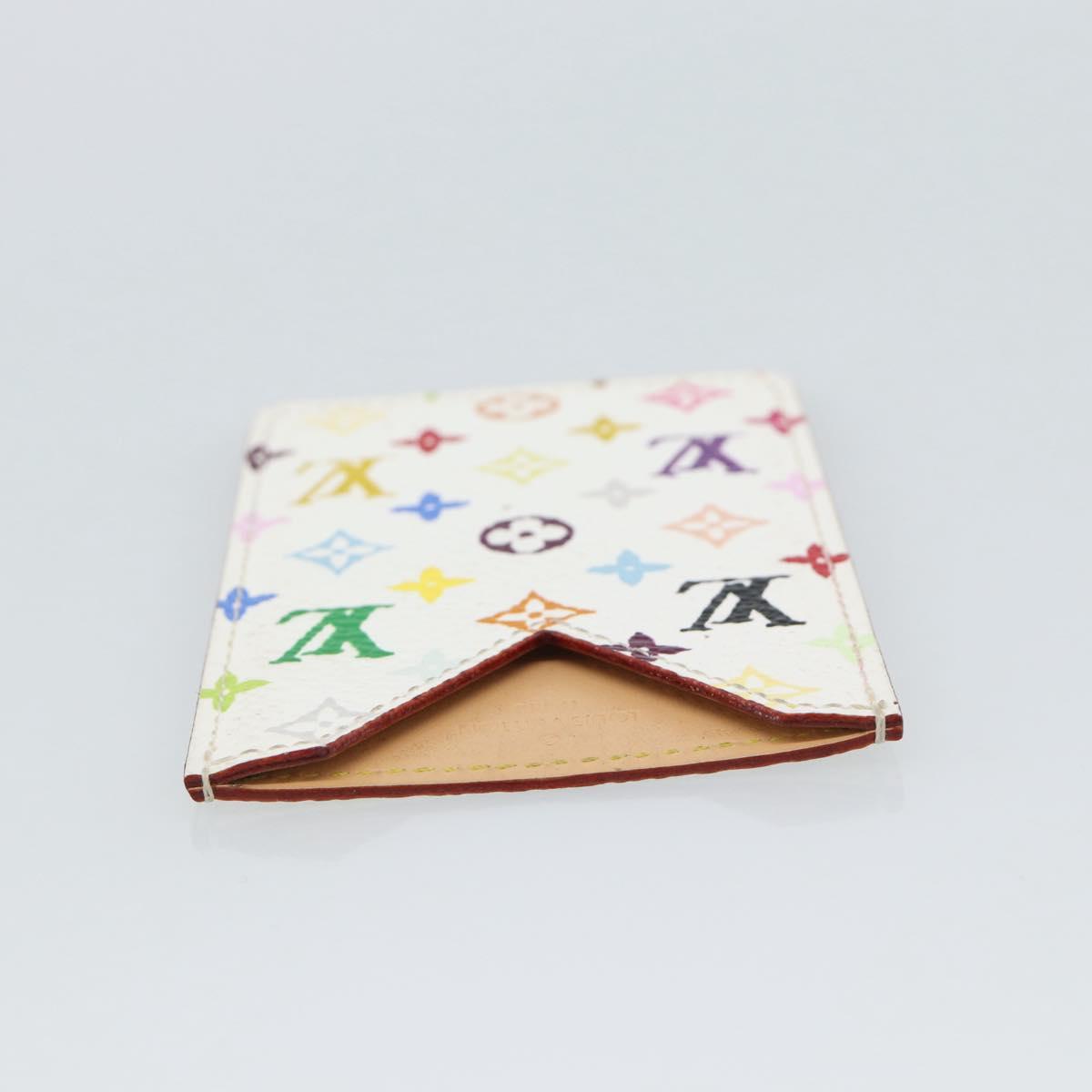 LOUIS VUITTON Monogram Multicolor Etui Hand Mirror White M92651 LV Auth 185055