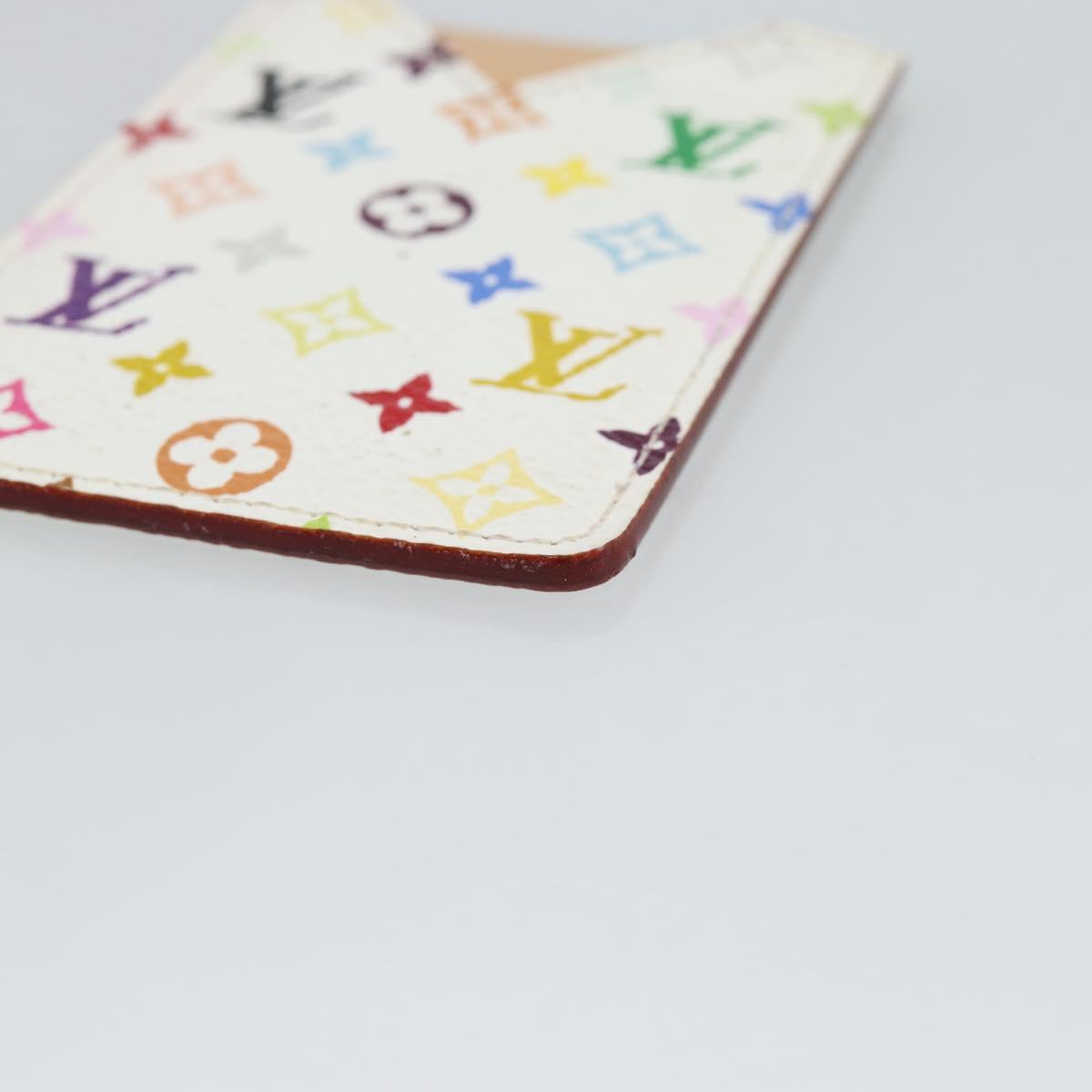 LOUIS VUITTON Monogram Multicolor Etui Hand Mirror White M92651 LV Auth 185055