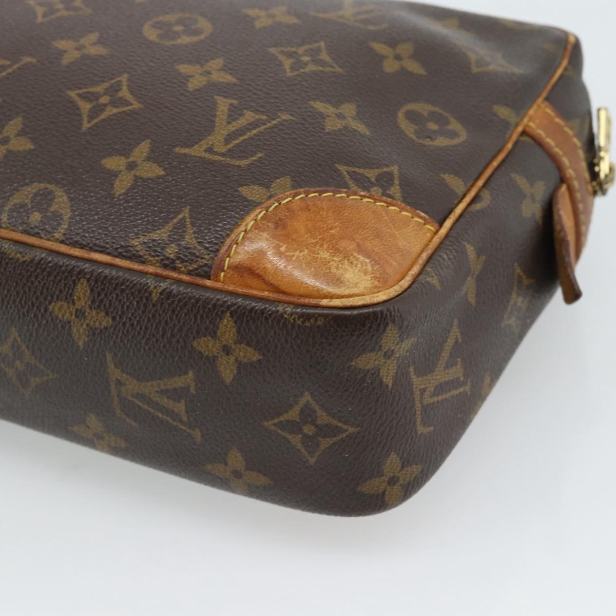 LOUIS VUITTON Monogram Compiegne 28 Clutch Bag M51845 LV Auth 185083