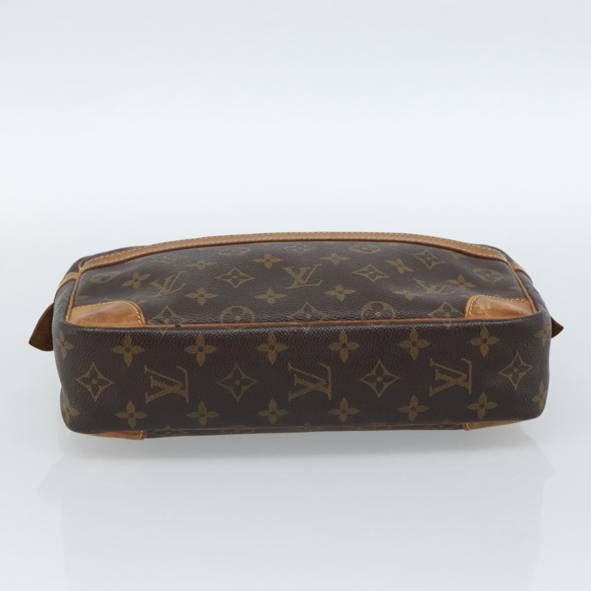 LOUIS VUITTON Monogram Compiegne 28 Clutch Bag M51845 LV Auth 185083