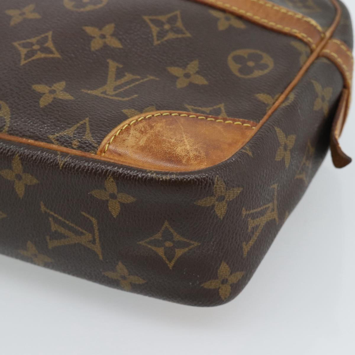 LOUIS VUITTON Monogram Compiegne 28 Clutch Bag M51845 LV Auth 185083