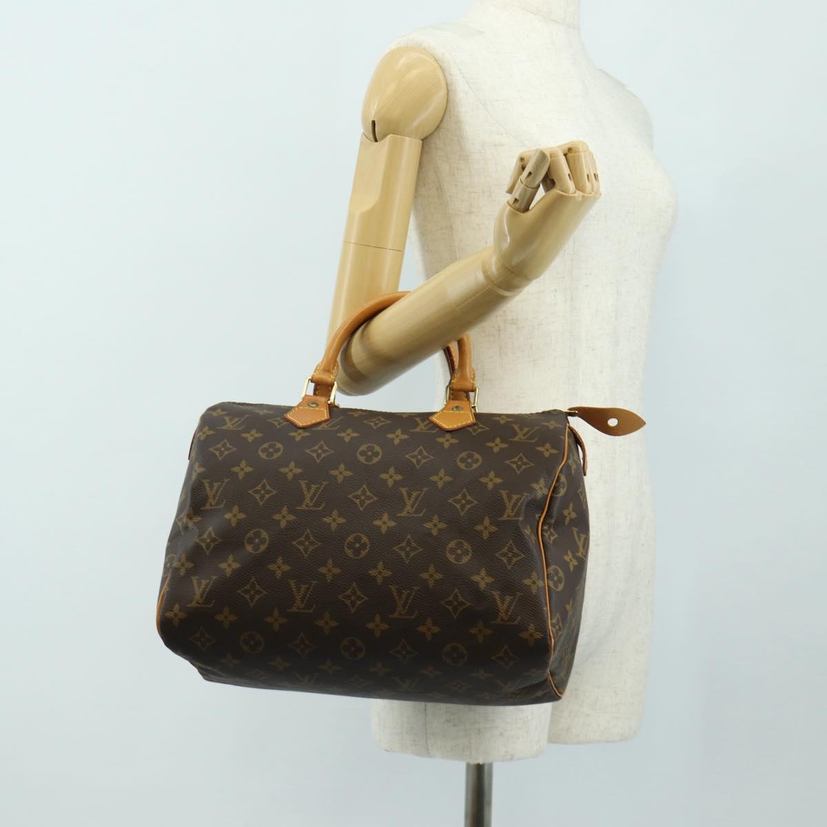 LOUIS VUITTON Monogram Speedy 30 Hand Bag M41526 LV Auth 185084V