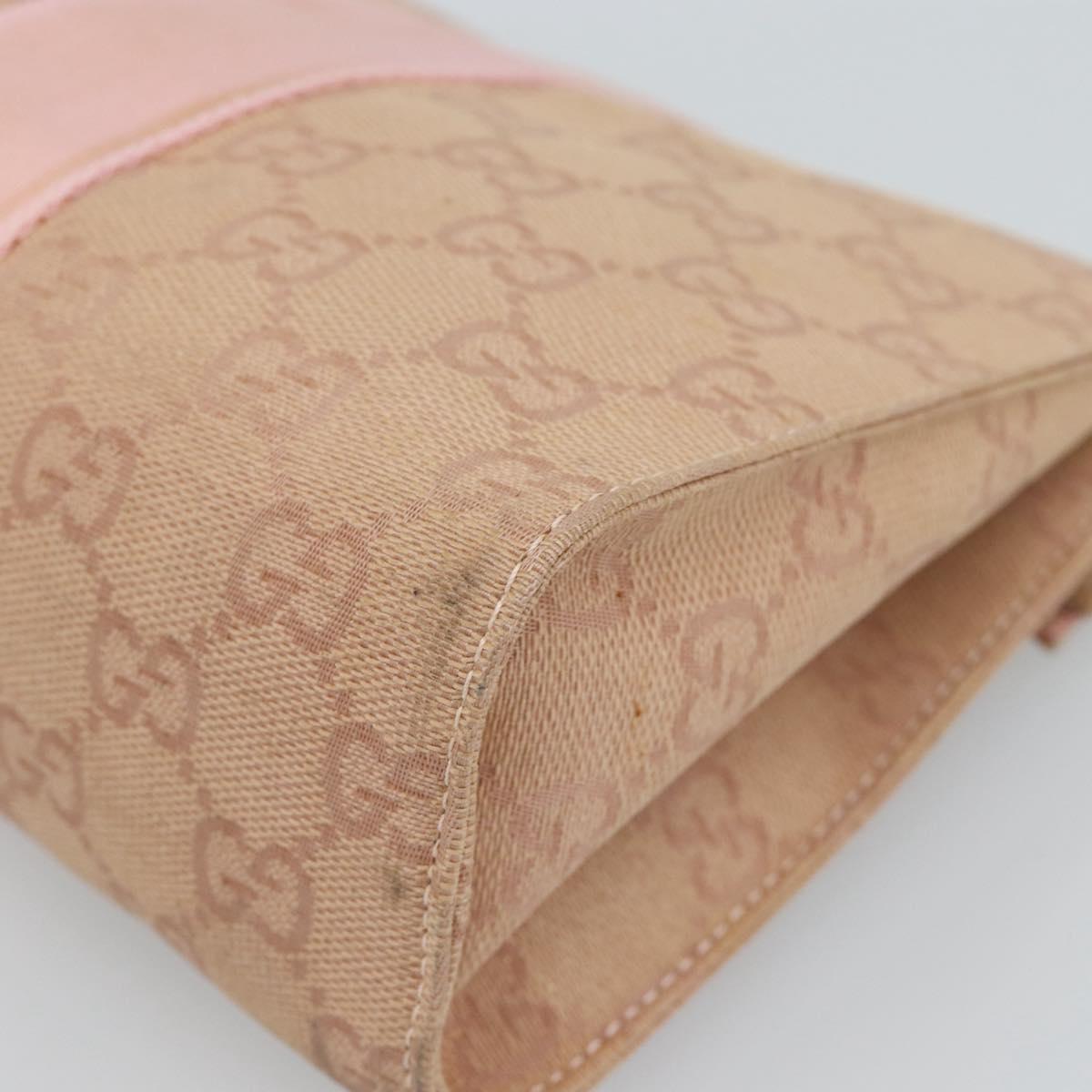 GUCCI GG Canvas Clutch Bag Pink 039 0992 Auth 185104