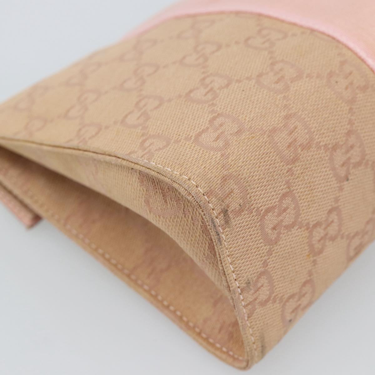 GUCCI GG Canvas Clutch Bag Pink 039 0992 Auth 185104