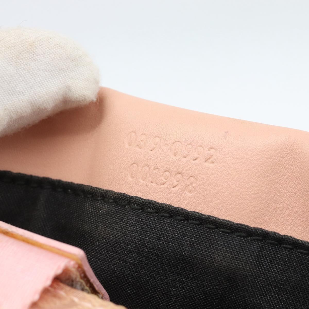 GUCCI GG Canvas Clutch Bag Pink 039 0992 Auth 185104