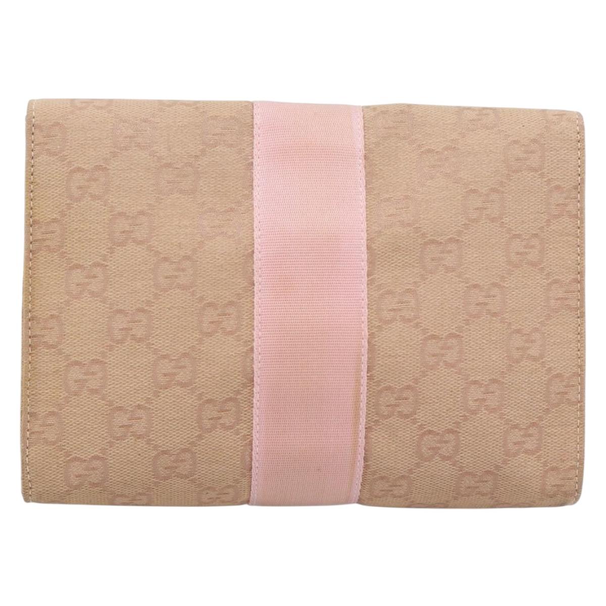 GUCCI GG Canvas Clutch Bag Pink 039 0992 Auth 185104