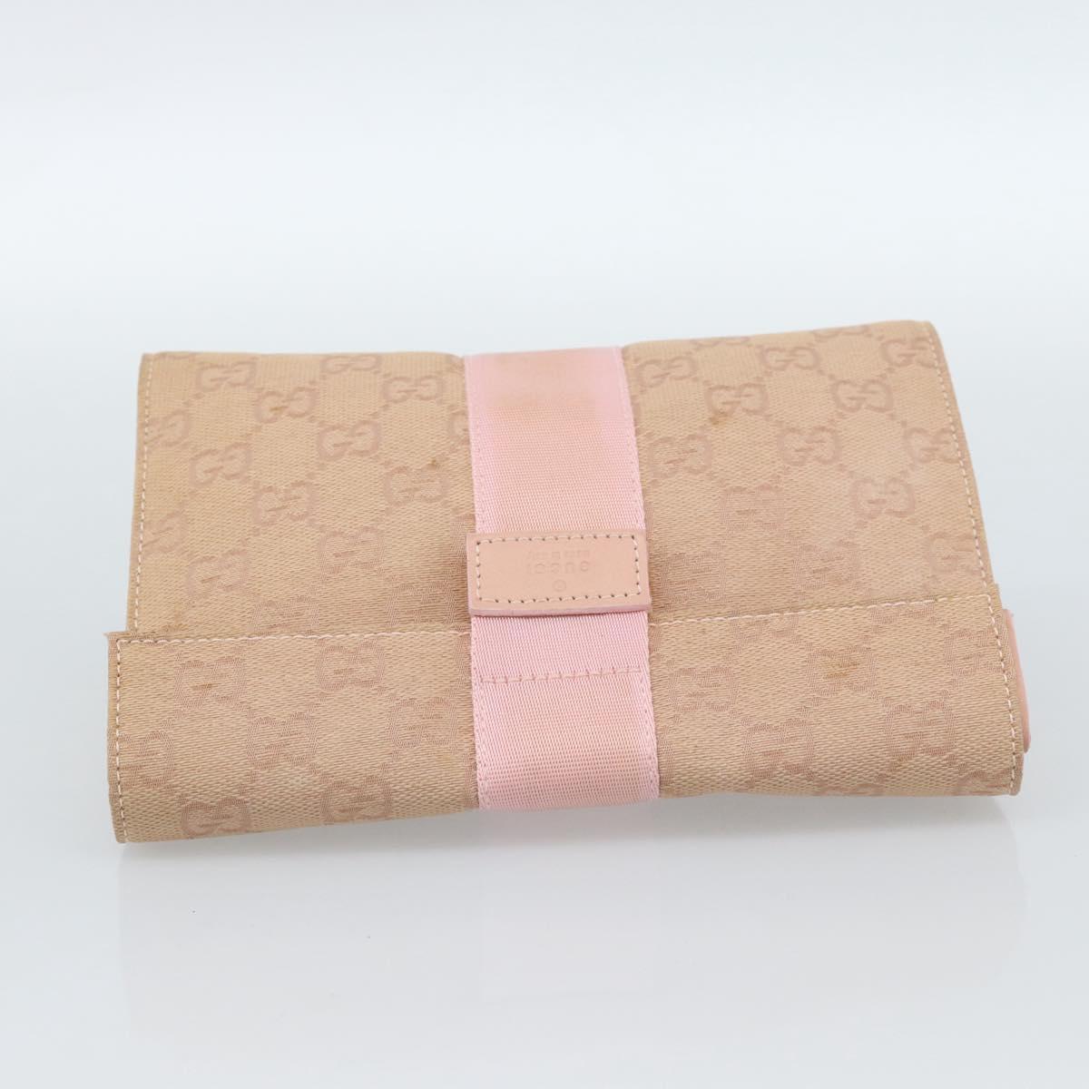 GUCCI GG Canvas Clutch Bag Pink 039 0992 Auth 185104