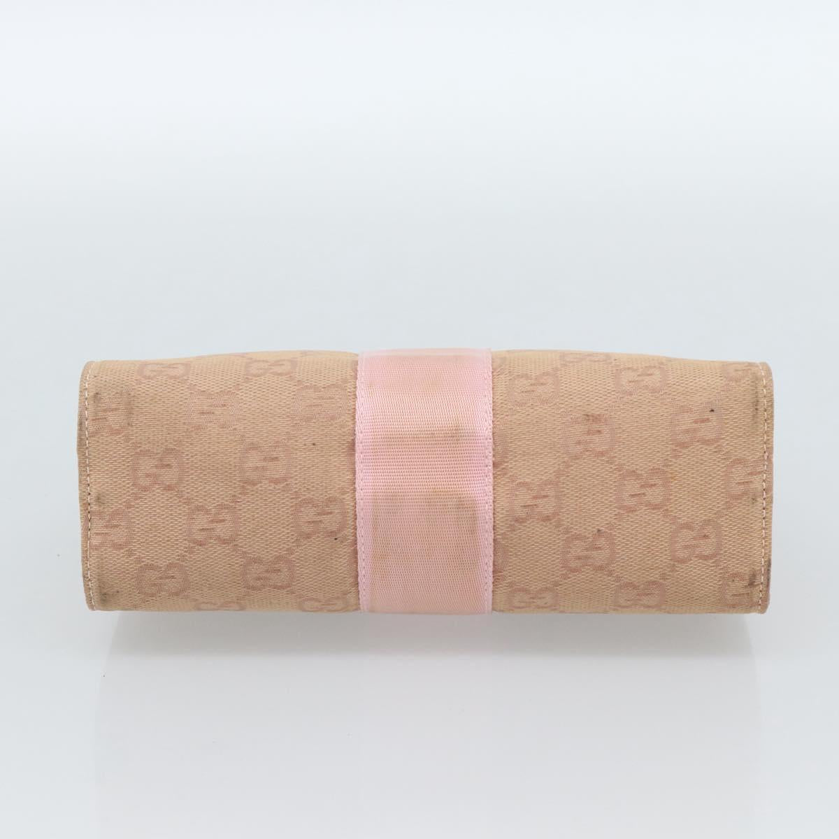 GUCCI GG Canvas Clutch Bag Pink 039 0992 Auth 185104