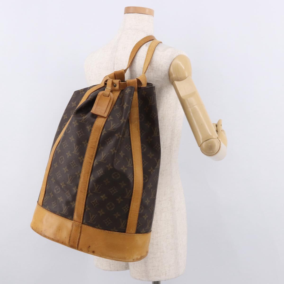 LOUIS VUITTON Monogram Randonnee GM Shoulder Bag M42244 LV Auth 185110