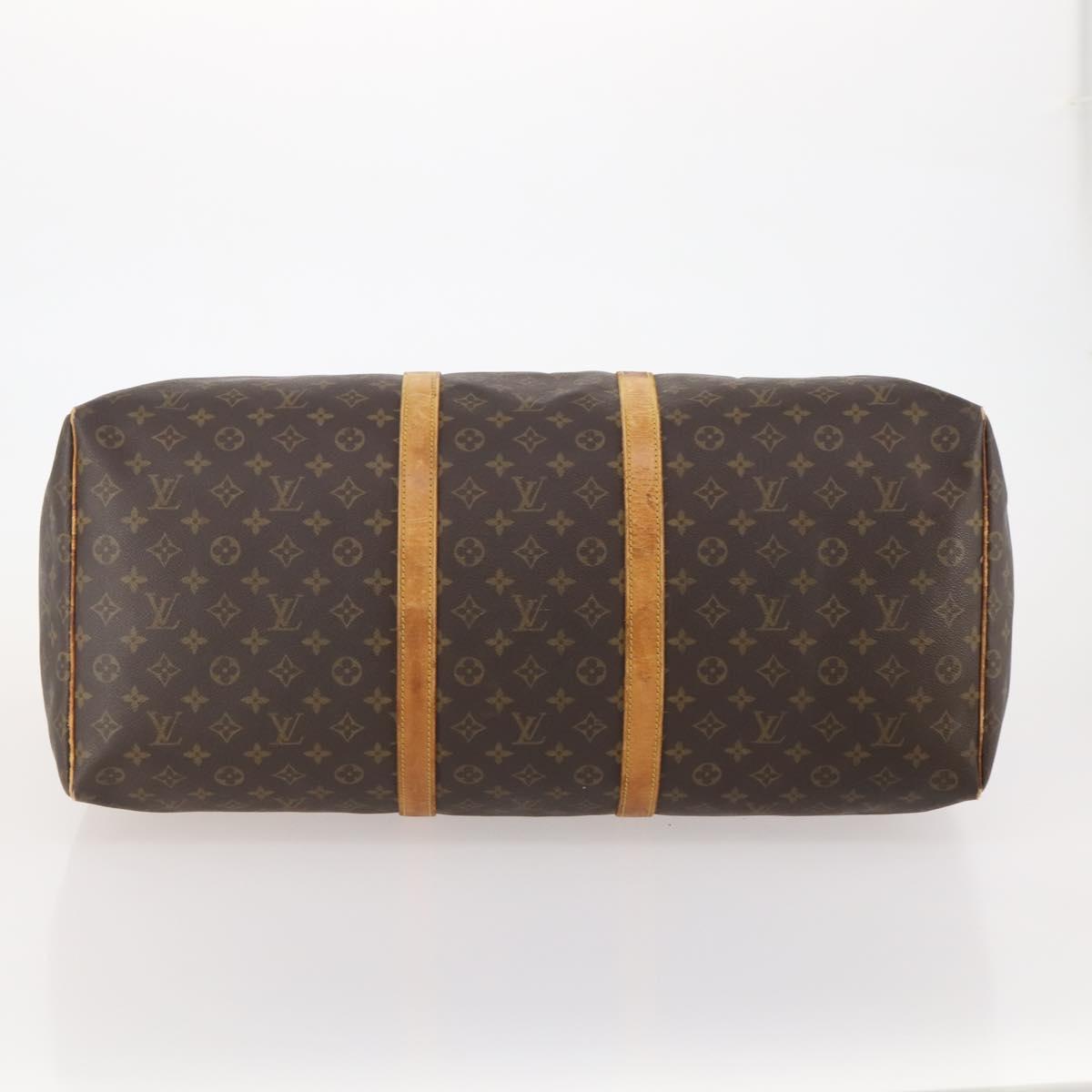 LOUIS VUITTON Monogram Keepall 60 Boston Bag M41422 LV Auth 185112