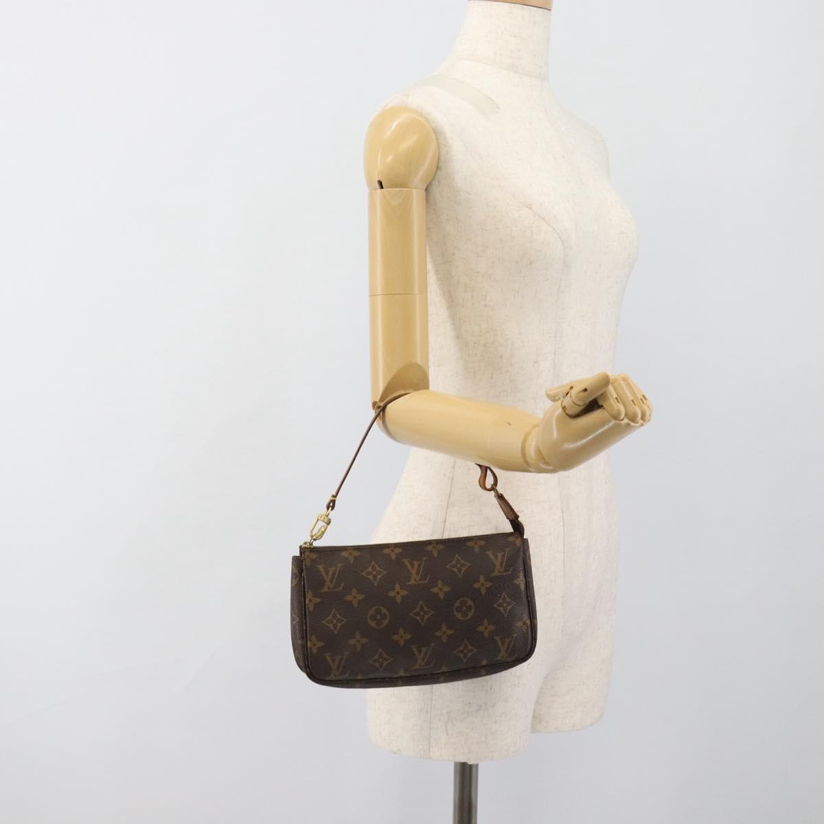 LOUIS VUITTON Monogram Pochette Accessoires Accessory Pouch M51980 Auth 185138