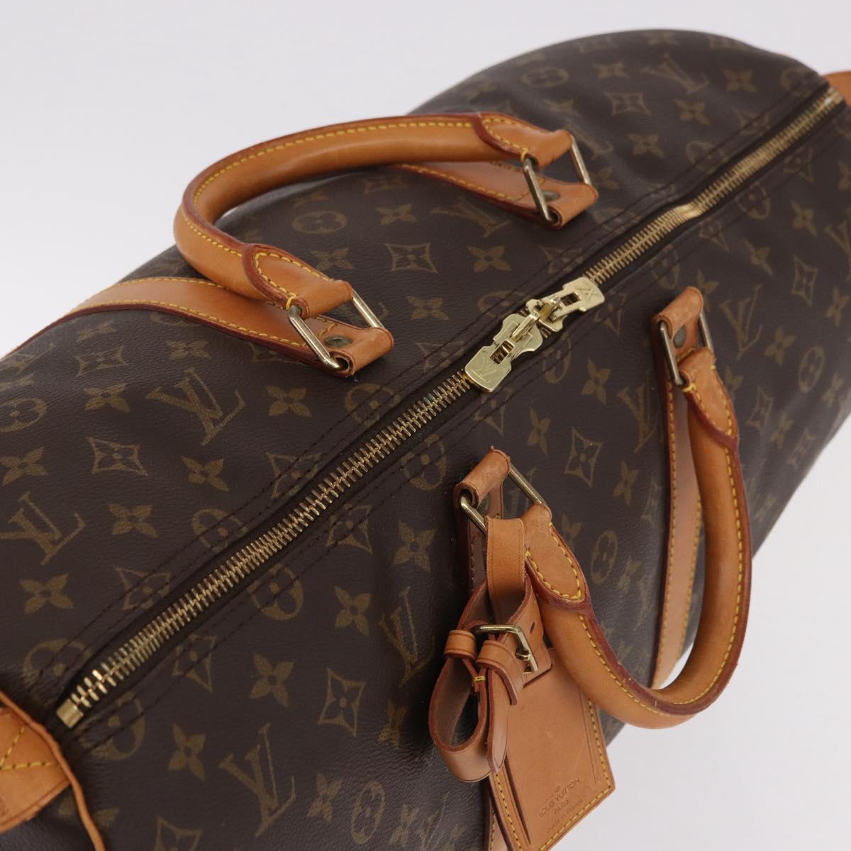 LOUIS VUITTON Monogram Keepall 50 Boston Bag M41426 LV Auth 185173A