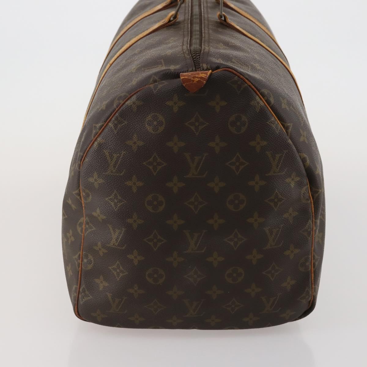 LOUIS VUITTON Monogram Keepall 55 Boston Bag M41424 LV Auth 185174
