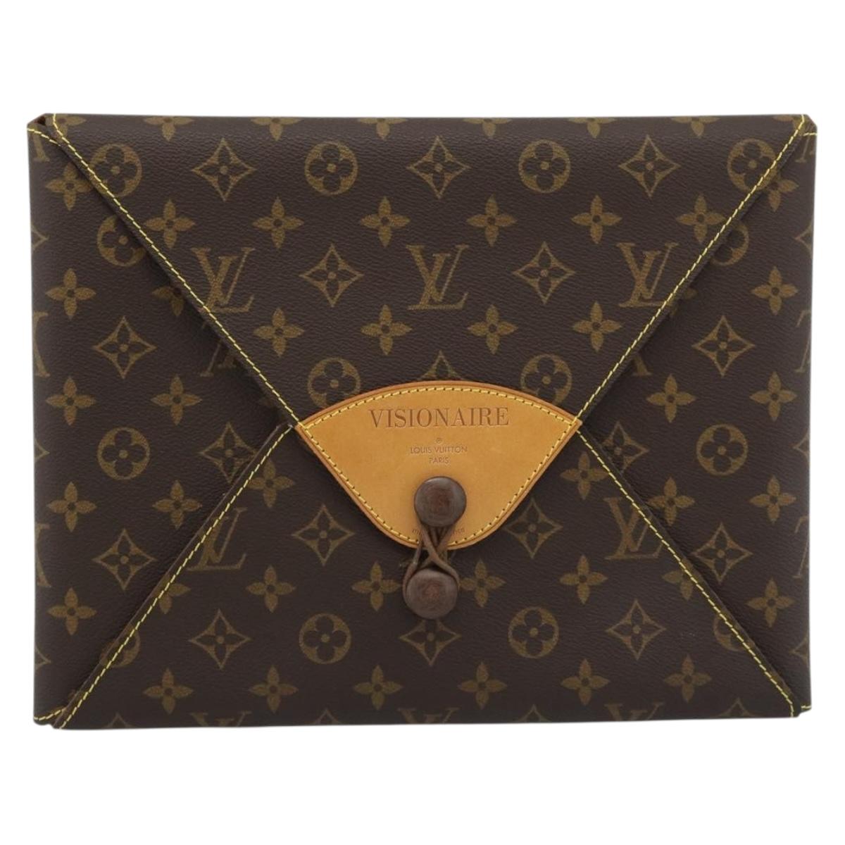 LOUIS VUITTON Monogram Visionaire Briefcase M99045 LV Auth 185187V