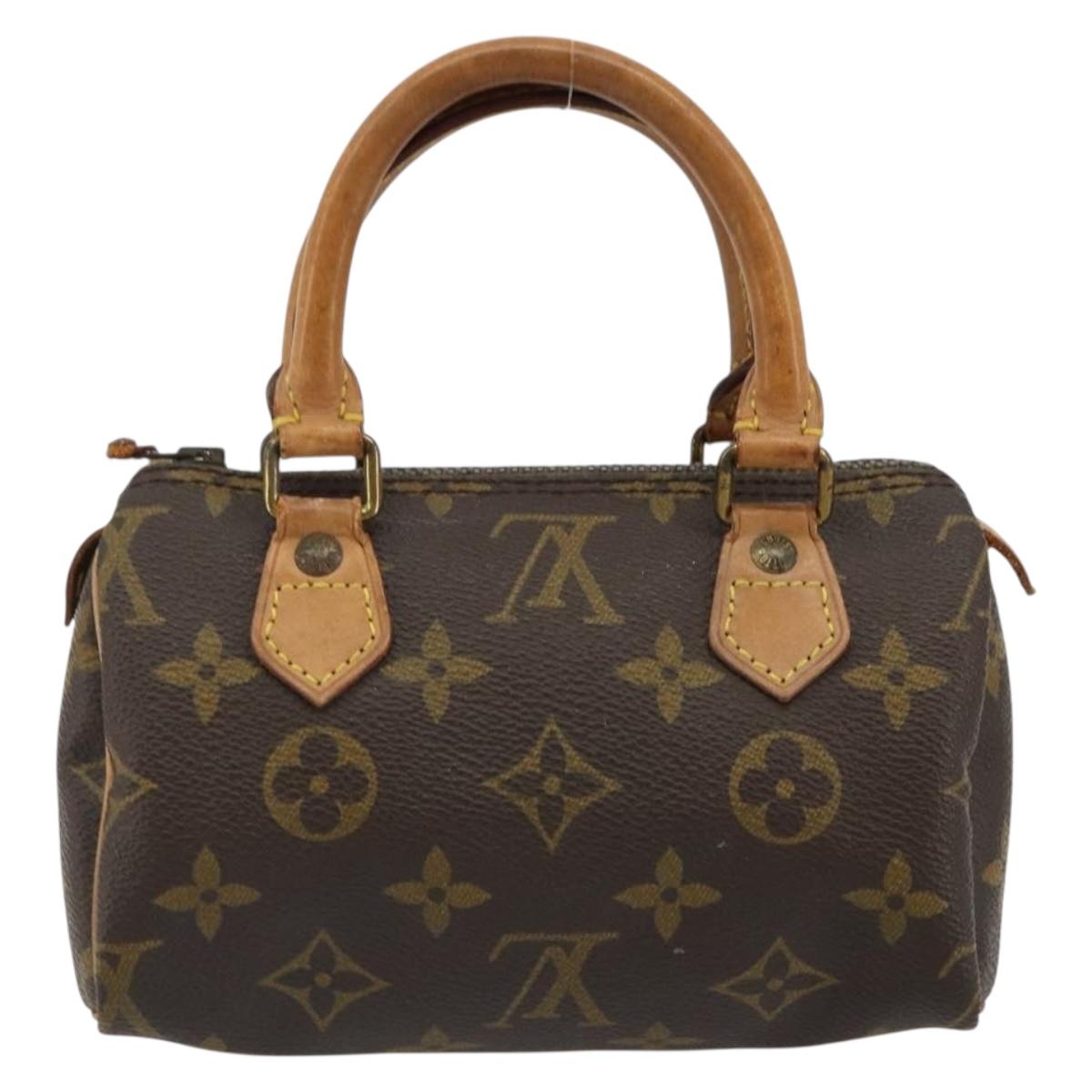 LOUIS VUITTON Monogram Mini Speedy Hand Bag M41534 LV Auth 185195