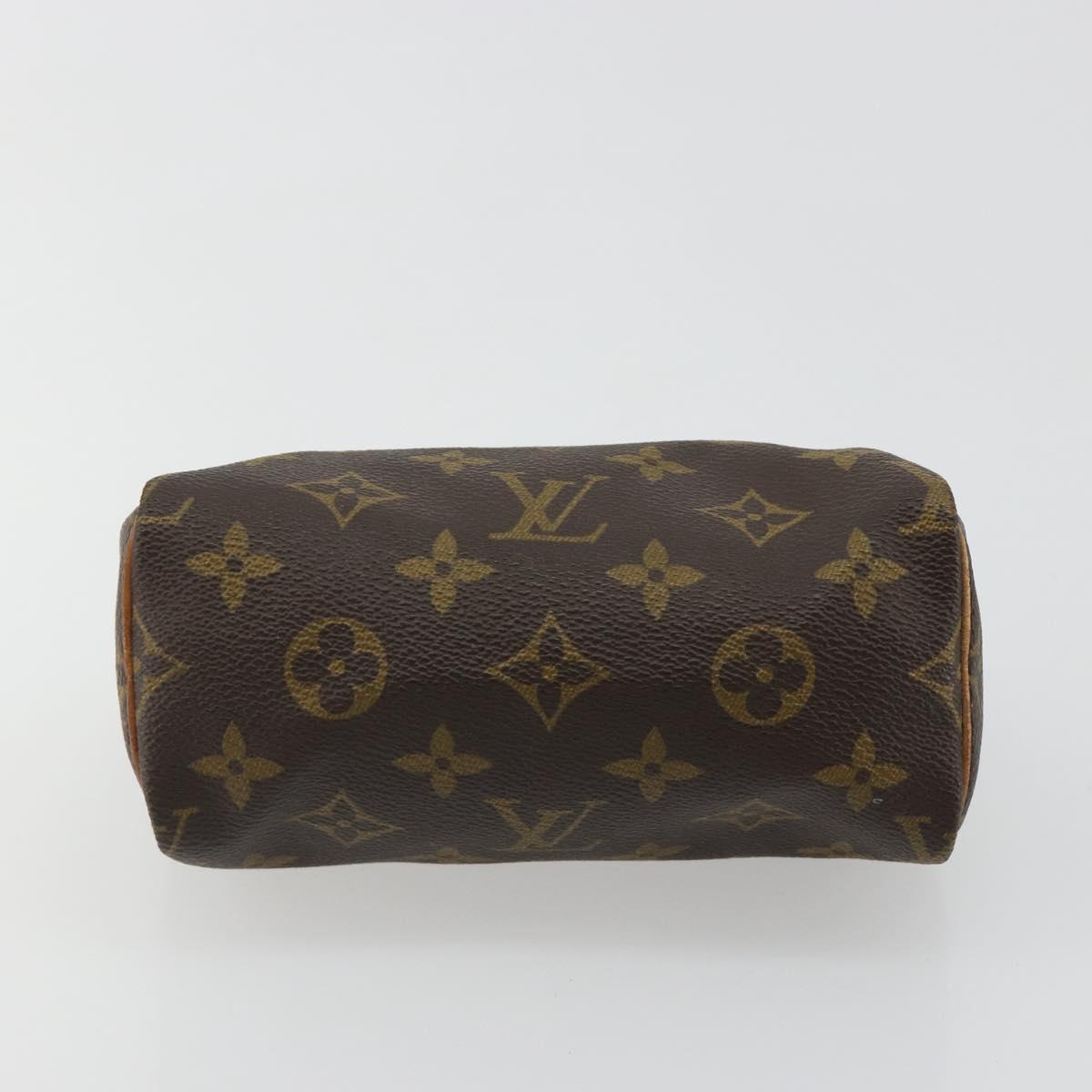 LOUIS VUITTON Monogram Mini Speedy Hand Bag M41534 LV Auth 185195