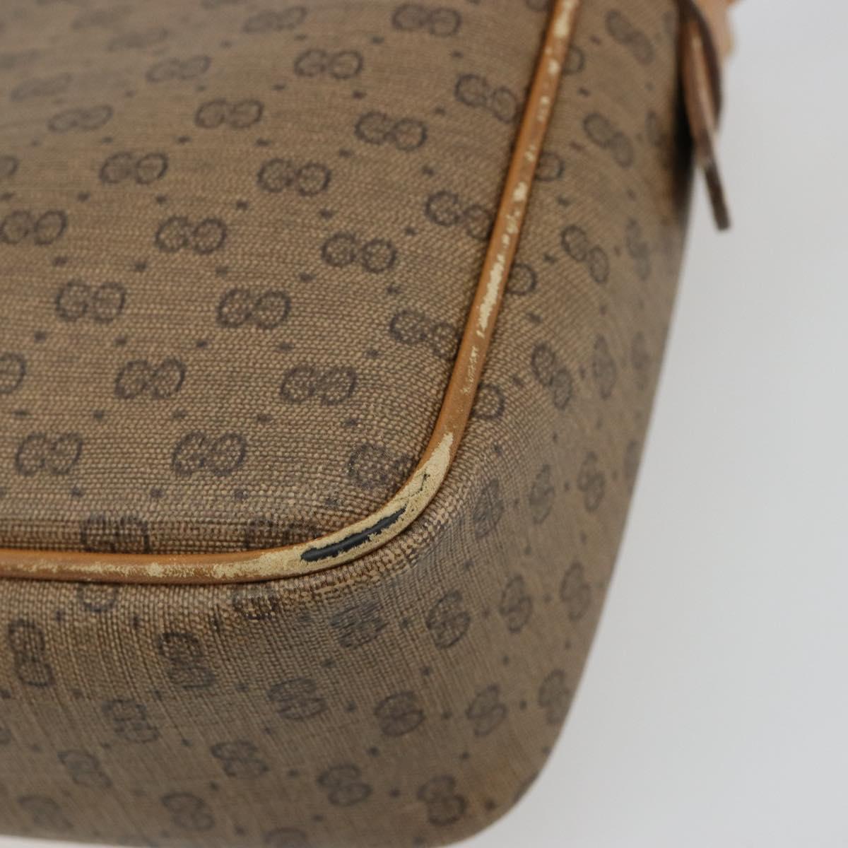 GUCCI Micro GG Supreme Web Sherry Line Bag PVC Beige 007 904 0008 Auth 185200