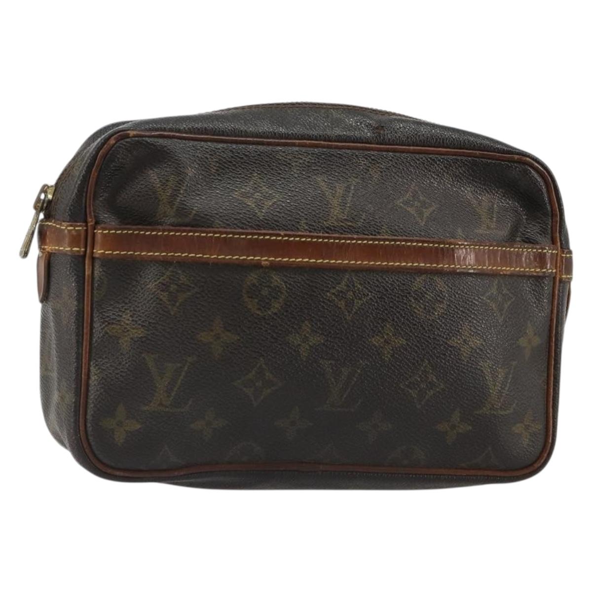 LOUIS VUITTON Monogram Compiegne 23 Clutch Bag M51847 LV Auth 185205
