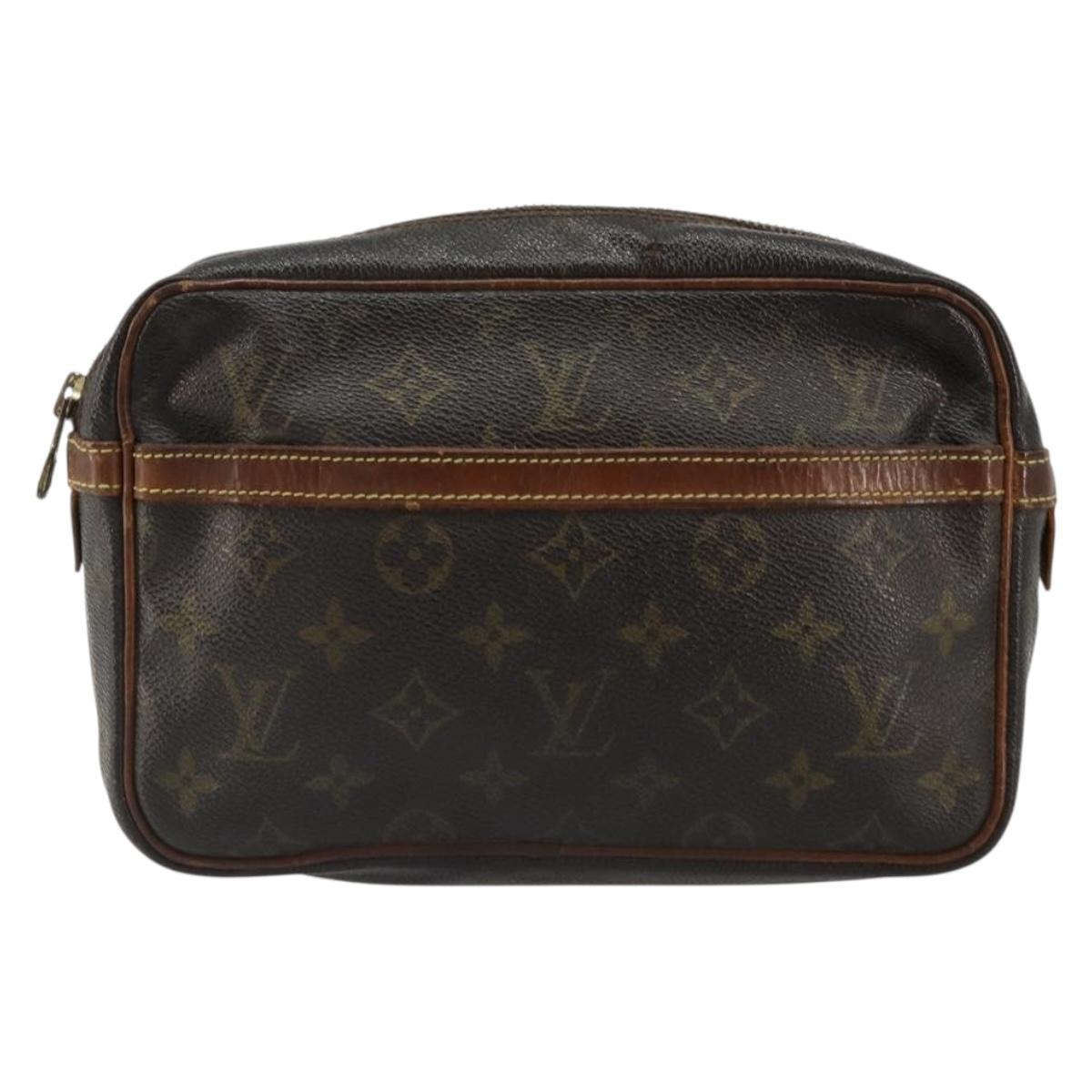 LOUIS VUITTON Monogram Compiegne 23 Clutch Bag M51847 LV Auth 185205