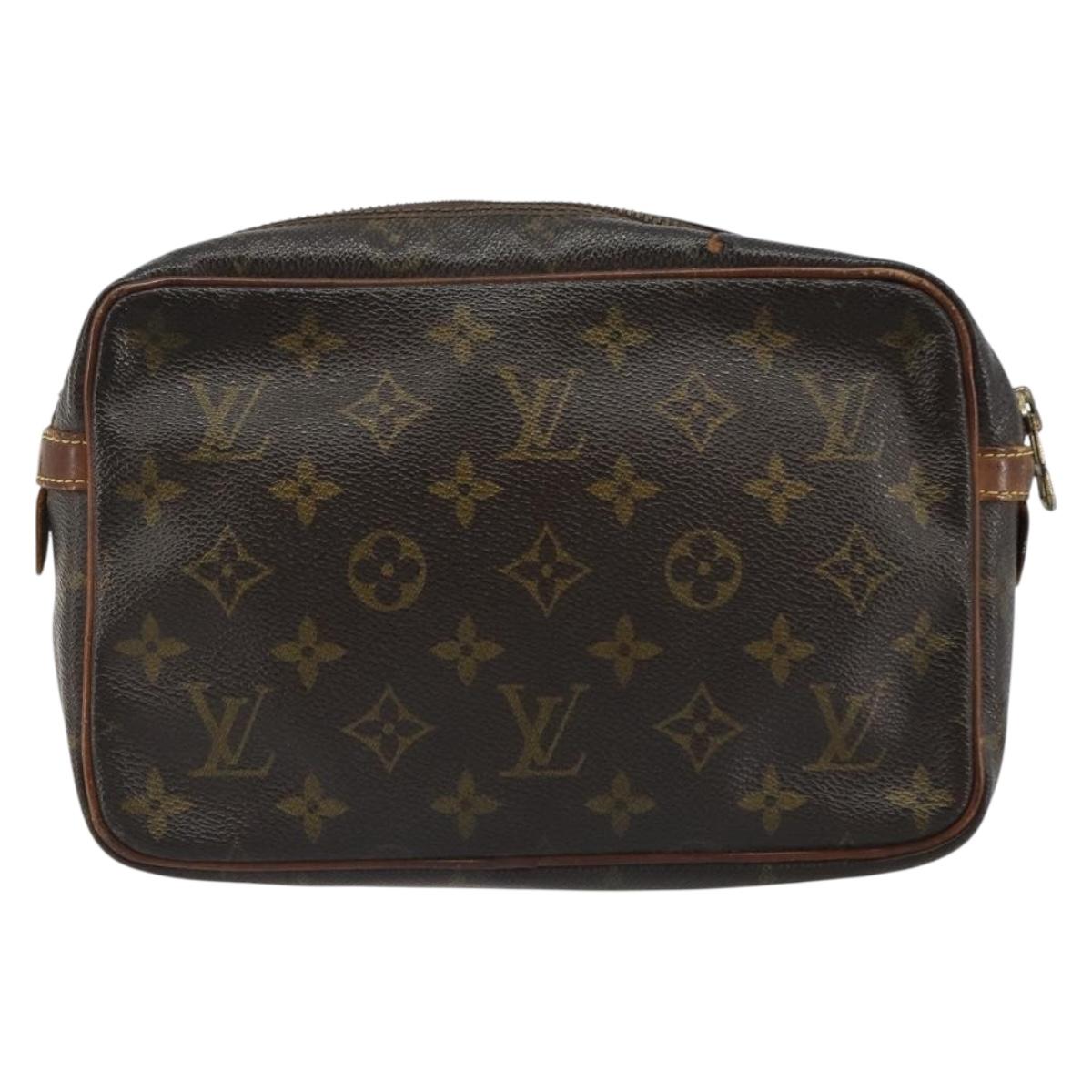 LOUIS VUITTON Monogram Compiegne 23 Clutch Bag M51847 LV Auth 185205
