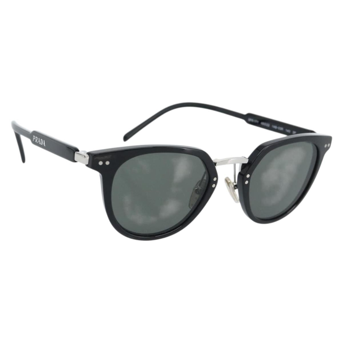 PRADA Sunglasses plastic Black Auth 185210M