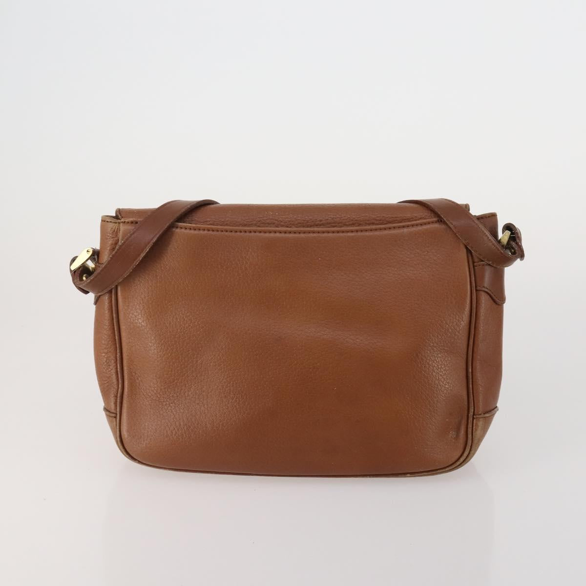Burberrys Shoulder Bag Leather Canvas 3 Set Brown Beige Auth 185270