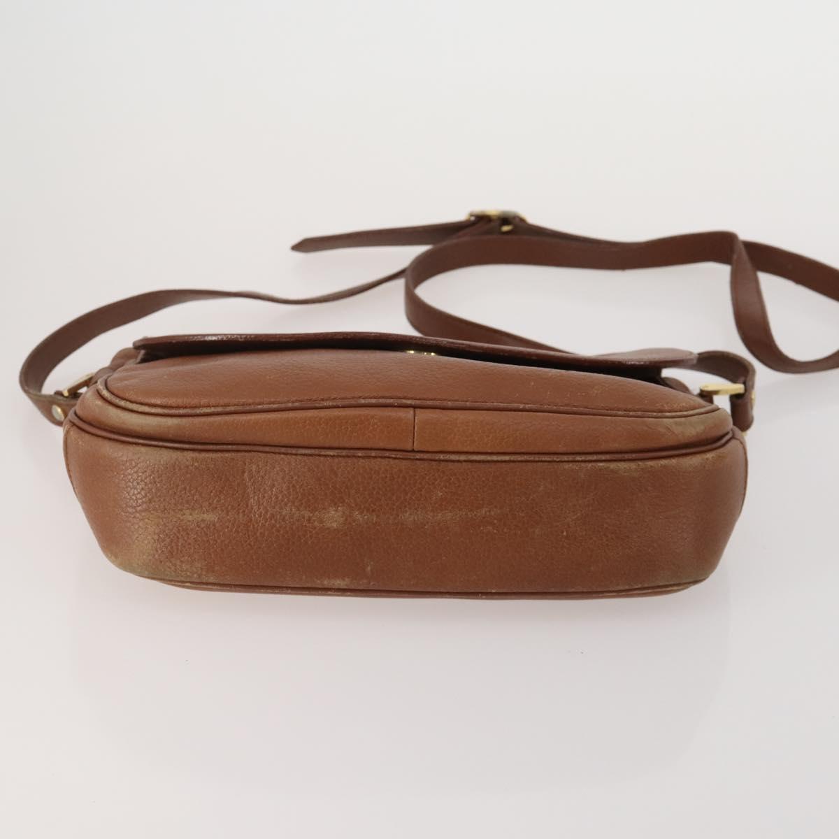 Burberrys Shoulder Bag Leather Canvas 3 Set Brown Beige Auth 185270