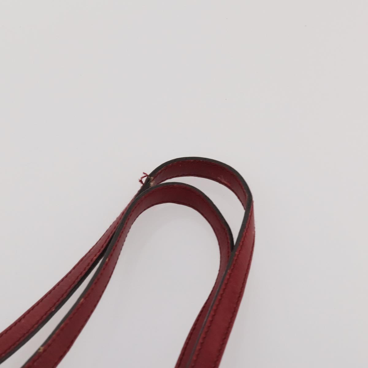 PRADA Hand Bag Nylon 3 Set Red Black Khaki Auth 185271