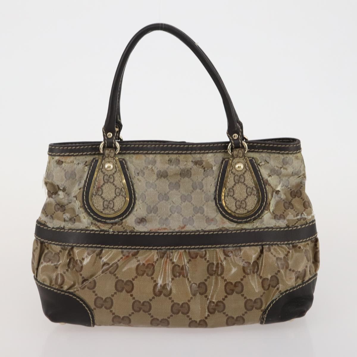 GUCCI GG Canvas GG Crystal Web Sherry Line Bag Coated Canvas 4 Set Auth 185272