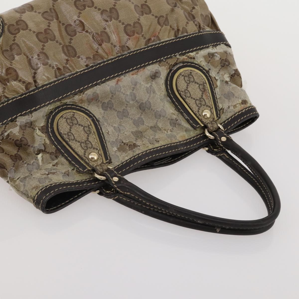 GUCCI GG Canvas GG Crystal Web Sherry Line Bag Coated Canvas 4 Set Auth 185272