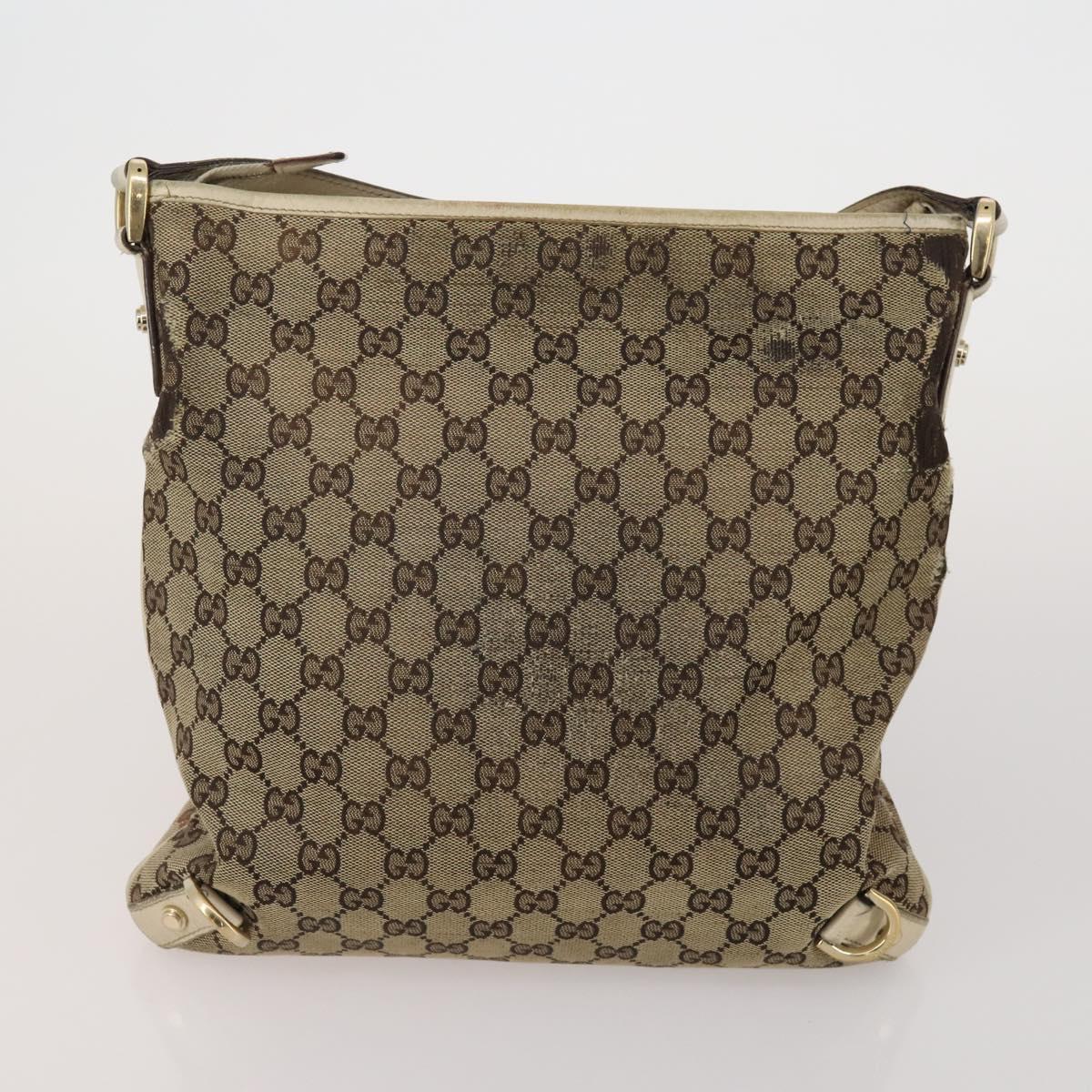 GUCCI GG Canvas GG Crystal Web Sherry Line Bag Coated Canvas 4 Set Auth 185272