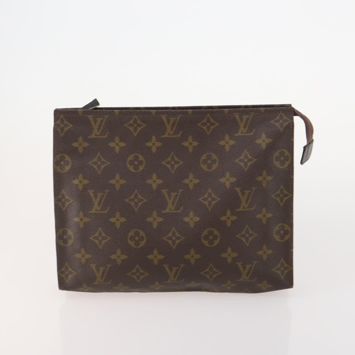 LOUIS VUITTON Monogram Poche Toilette 26 Pouch 3 Set M47542 LV Auth 185277