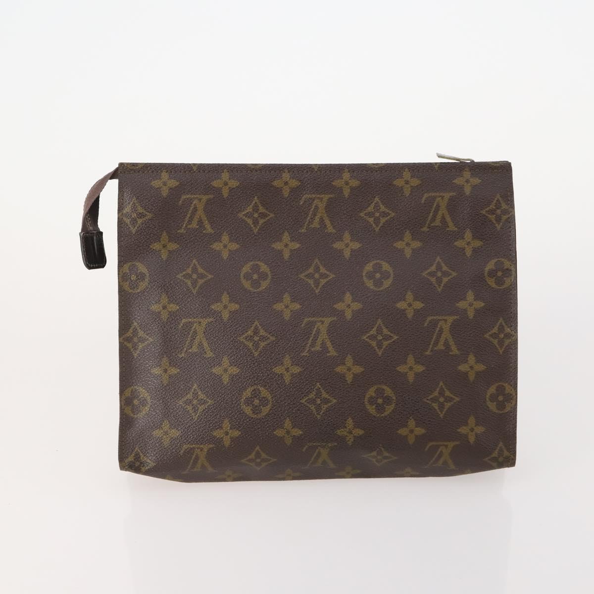 LOUIS VUITTON Monogram Poche Toilette 26 Pouch 3 Set M47542 LV Auth 185277