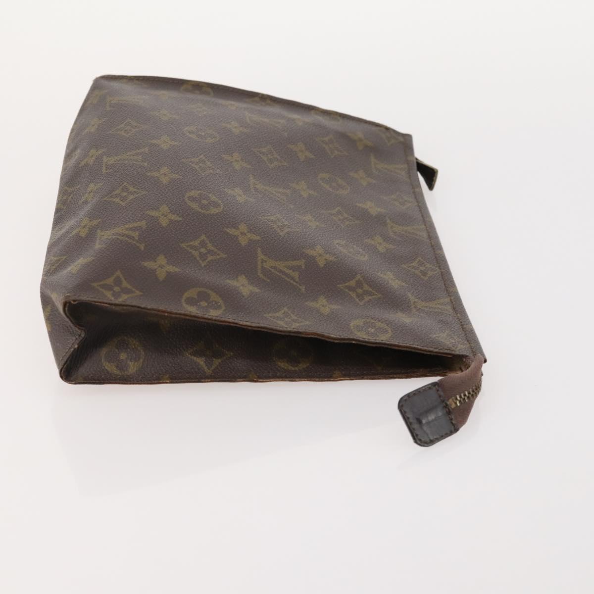 LOUIS VUITTON Monogram Poche Toilette 26 Pouch 3 Set M47542 LV Auth 185277