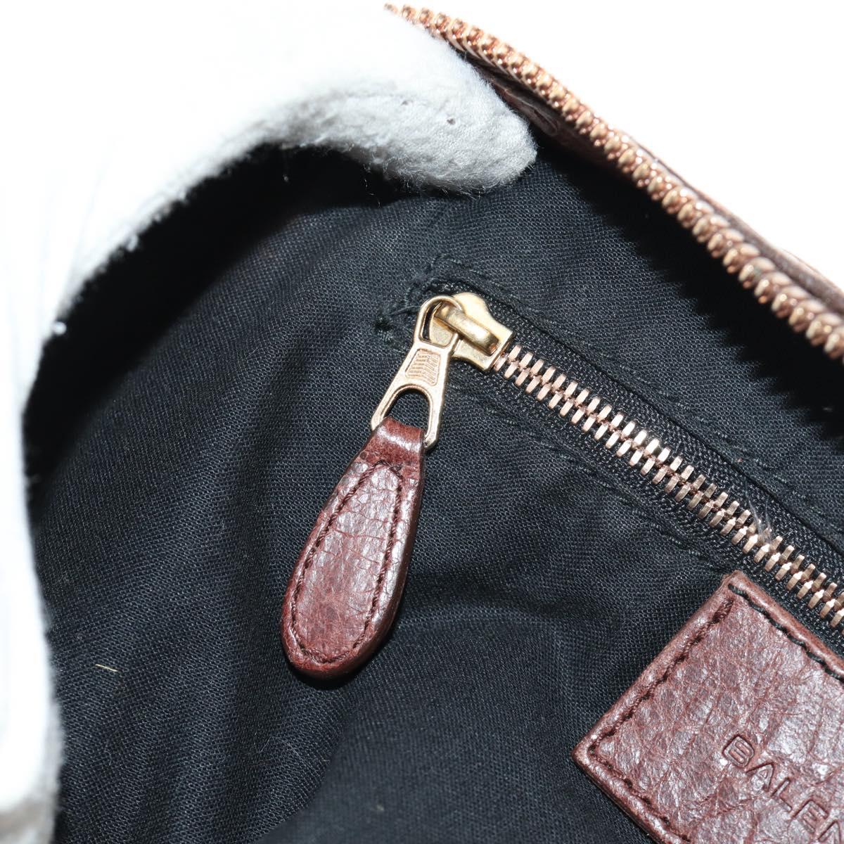 BALENCIAGA The Giant Part-Time Bag Leather 2way Brown Gold 173082 Auth 185300SM