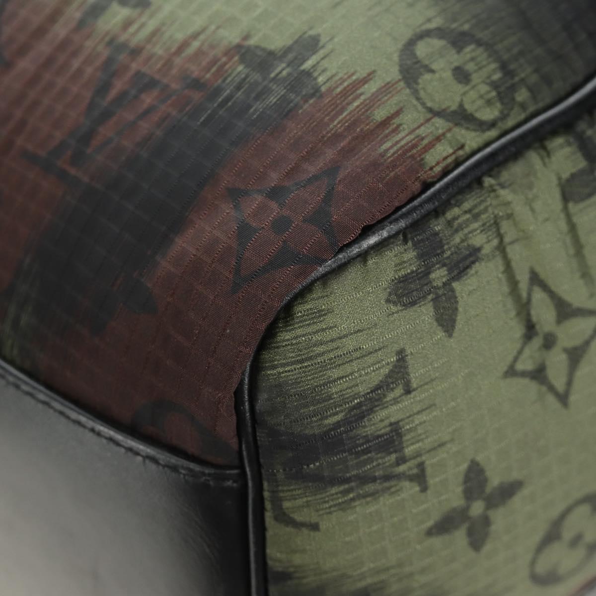 LOUIS VUITTON Monogram Camouflage Keepall Bandouliere 50 M56416 LV Auth 185301SM