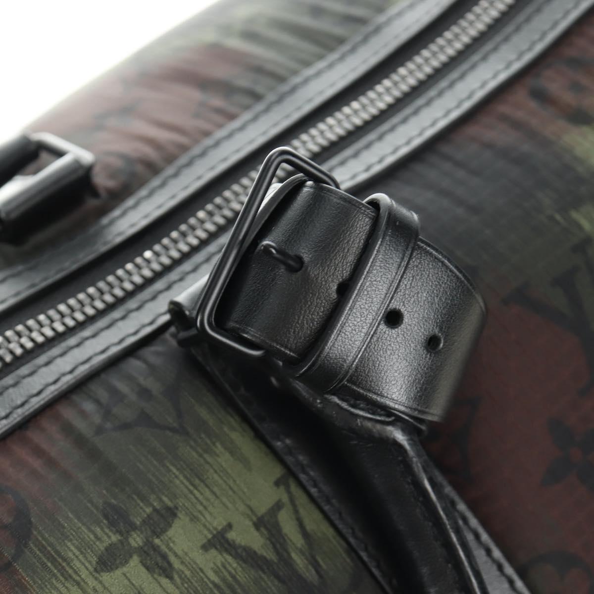 LOUIS VUITTON Monogram Camouflage Keepall Bandouliere 50 M56416 LV Auth 185301SM